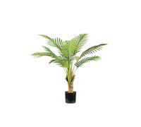 Avilia Palma Areca Artificiale con 9 Foglie, 90 cm, Vaso con Muschio Naturale, Pianta Artificiale da Interno per Soggiorno, Design Realistico