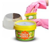 Avilia Pasta Detergente Multiuso al Limone 500ml - Sgrassatore Potente Senza Graffi - Piano Cottura, Acciaio, Ceramica, Vetro, Plastica - Azione Abrasiva Delicata Senza Risciacquo