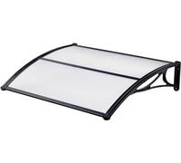 Avilia Pensilina da Esterno in ABS con Copertura in Policarbonato 80x100cm, Nero