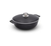 Avilia - Pentole Antiaderente Diametro 28 cm Capacità 4,5 L con Coperchio in Alluminio per Induzione, Perfetta per Stufati e Paella, Uso anche in Forno, Casseruola Antiaderente Robusta