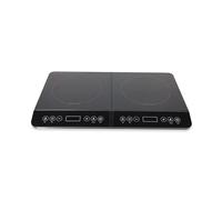 Avilia - Piastra Elettrica per Cucinare Doppia a Induzione 3500W con Comandi Touch, Timer 4 Ore, Display LED e Doppio Piano Cottura per Preparazioni Veloci e Precise