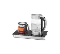 Avilia Piastra Multifunzionale 3 in 1 per Caffè e Tè con Bollitore, Caraffa in Vetro e Filtro in Acciaio Inox Rimovibile, Funzione di Mantenimento in Caldo e Regolazione Automatica della Temperatura