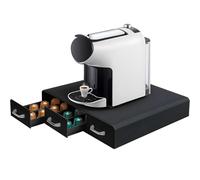 Avilia Porta Capsule con 3 Scomparti 34,2x6,5x32,5cm - Organizer Salvaspazio per 56 Capsule o 20 Cialde - Design Compatto e Resistente - Ideale per Cucina e Ufficio o Angolo Caffè