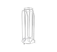 Avilia Porta Capsule Rotondo Sopramobile - Organizer da Mobile per Cialde, per 30 Capsule Nespresso, in Metallo, 12.3x25cm, Argento