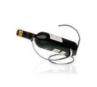 Avilia Portabottiglia per Vino e Liquore - Sostegno Organizer per Bar, Facile da Pulire, Perfetto come Idea Regalo, 10x26x19cm, in Metallo Cromato, Argento