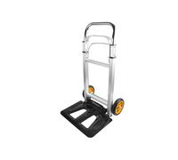 Avilia Portapacchi Pieghevole - Carrello Portacarichi a 2 Ruote con Struttura in Alluminio e Manico Telescopico, Ideale per Pacchi e Bagagli, 385x245mm, Portata 90kg