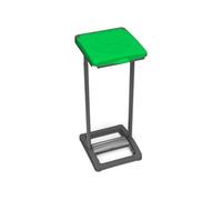 Avilia Portasacco Portarifiuti Mono per Raccolta Differenziata - 31,5x36x80 cm, Resina di Polipropilene Riciclata, Verde - Ideale per InternI ed Esterni - Bidone Porta Sacco.