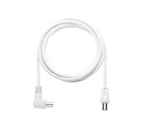 Avilia Prolunga Coassiale da 3 Metri 3C/2V con Connettori Maschio/Maschio a 90° con Adattatori - Ideale per Estendere la Connessione Tra Antenna TV e Televisori o Decoder - Ottima per Spazi Stretti