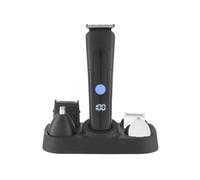 Avilia - Rasoio Elettrico Barba 5W con Display LED, Lame in Acciaio Inox e Accessori per Barba, Capelli, Corpo, Orecchie e Naso, Utilizzo Cordless con Ricarica USB, Ideale per Viaggio