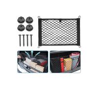 Avilia Rete Portaoggetti per Bagagliaio Auto, Kit Montaggio Flessibile con 4 Ancoraggi, Organizzazione Ottimale per Baule, Resistente e Elegante, Nero 80x25 cm