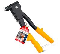 Avilia Rivettatrice Manuale 240mm per Rivetti in Alluminio, Rame e Acciaio - Rivettatrice in Alluminio con Manici Ergonomici e Ganasce Intercambiabili - Rivettatrice a Pinza Cassetta Attrezzi