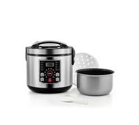 Avilia Robot da Cucina Multifunzione con 20 Programmi - Multicooker 5L, Display LED, Controllo Digitale | Ideale per Yogurt, Riso, Porridge e altri alimenti Acciaio Inox, 930W + cucchiaio in omaggio