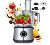 Avilia Robot Multifunzionale 7in1 750W con Boccale da 1,25L - Lame in Acciaio, 2 Velocità e Funzione Pulse - Tritare, Affettare, Grattugiare, Emulsionare, Impastare, Sminuzzare, Montare a Neve