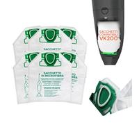 Avilia - Sacchetti Folletto VK200 Adattabili Vorwerk in Microfibra Multistrato Confezione da 6 Pz con Chiusura Automatica per Filtrazione Efficace e Sostituzione Igienica