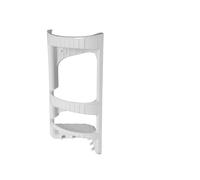 Avilia Scaffale ad Angolo per Bagno con 3 Mensole - Mensola da Doccia con 3 Ripiani, in Plastica, 28x17.5x45cm, Bianco