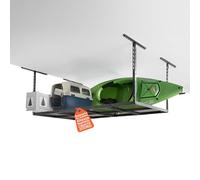 Avilia - Scaffale in Metallo 183x91 cm Robusto con Altezza Regolabile 60-100 cm, Scaffalatura Sospesa Salvaspazio da Installare a Soffitto per Garage Cantina e Magazzino con Portata 200 kg