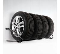 Avilia Scaffale Porta Gomme | Portagomme Auto | Scaffale da Muro Portagomme | Asta da Muro Portagomme | Scaffale Portagomme per Garage | Asta Portagomma con 1 Ripiano in Metallo 120x60x35 cm