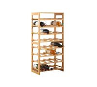 Avilia Scaffale Portabottiglie da Parete in Legno, Capacità 32 Bottiglie di Vino - Design Salvaspazio ed Elegante, Montaggio Facile e Solido - Ideale per Casa e Enoteca, 90x25x14 cm