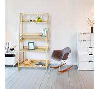 Avilia Scaffale Portaoggetti con 4 Ripiani per Bagno - Mensole Portaoggetti con 4 Ripiani, in MDF, 83x150x43cm, Beige