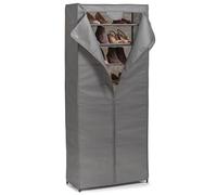 Avilia Scarpiera in Tessuto Grigio con Cerniera e 7 Scaffali 66x30x156cm - Ideale per Mantenere in Ordine Piccoli Spazio e per Proteggere le tue Scarpe da Polvere e Insetti - Resistente e Salvaspazio
