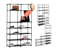 Avilia - Scarpiera Modulare Multiuso con 14 Ripiani Robusti in TNT, Struttura a Incastro Salvaspazio per Casa, Ingresso e Camera, Facile da Montare e Adattabile a Ogni Ambiente