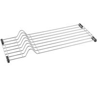 Avilia Scolapiatti per Lavello - Griglia Scolapiatti per Cucina, in Filo di Ferro Plastificato, 20x54x4cm, Argento