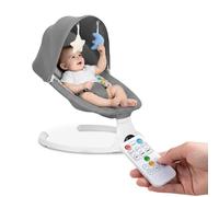 Avilia - Sdraietta Neonati Elettrica con Dondolo Automatico, Musica Rilassante e Telecomando | Altalena Smart Touch 0-18 Kg per Sonno e Relax Sicuro del Neonato, con Zanzariera Parasole
