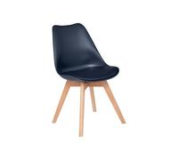 Avilia Sedia da Tavolo Elegante con Struttura in Legno di Faggio e Imbottitura in Poliuretano - Design Scandinavo, Colore Blu Inchiostro, Comfort e Stile per Sala da Pranzo
