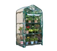 Avilia Serra Portatile 3 Piani con Copertura PVC Rimovibile 70x47x126cm - Ideale per Giardino e Balcone: Mini Serra Verticale per Piante, Facile Montaggio, Protezione Ottimale Invernale
