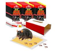 Avilia Set 100 Trappole Adesive per Topi Grandi e Piccoli - Trappola per Topi Atossica - Ideale per Interno ed Esterno - con Colla Aromatizzata Super Potente per Catturare Scarafaggi, Ragni, Cimici