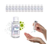 Avilia Set 12 Gel Igienizzante e Disinfettante Mani 75ml - con il 70% di Alcool Elimina Germi, Batteri e Virus - Grazie alle Sue Dimensioni Tascabile è Ideale da Mettere in Borsa - Assorbimento Rapido