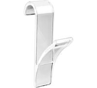 Avilia Set 2 Ganci Porta Asciugamani - Ganci Porta Accappatoio, in Plastica, Trasparente 2.5x10.5x7cm