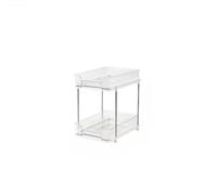 Avilia - Set 2 Organizer Cucina con 2 Ripiani Estraibili, Struttura Impilabile e Facile da Montare, Organizer Cucina Salvaspazio per Bagno, Ripostiglio o Lavanderia, Ideale per Ogni Mobile