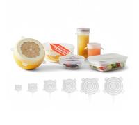 Avilia Set 6 Coperchi in Silicone Elasticizzato - Coperchio Universale per Microonde, Freezer e Lavastoviglie, Chiusura Ermetica Riutilizzabile che Sostituisce la Pellicola Monouso, Senza BPA