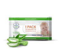 Avilia - Set 72 Salviette Neonato con Trama a Nido d’Ape e Fragranza Aloe per Detersione Delicata, Salviette Umidificate Ideali per Cambio Pannolino, Mani e Viso, Uso Quotidiano Sicuro e Morbido