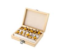 Avilia Set di 15 Frese per Legno - Punte con Gambo da 8mm, per Personalizzare e Creare Mobili, Porte e Vetri, Ideali per MDF, Legno Tenero e Truciolato