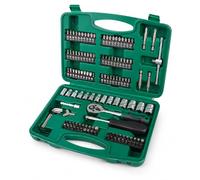 Avilia - Set di Attrezzi da Lavoro 130 Pezzi con Valigetta - Kit Completo Multiuso per Fai-da-te, Casa e Manutenzione - Utensili in Acciaio con Cricchetto, Chiavi, Pinze e Cacciaviti - Valigia Rigida