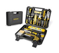 Avilia - Set di Attrezzi da Lavoro 158 Pezzi con Valigetta Rigida - Kit Professionale per Auto, Moto e Fai-da-te - Assortimento Completo con Cricchetto, Pinze, Martello e Metro - Utensili in Acciaio