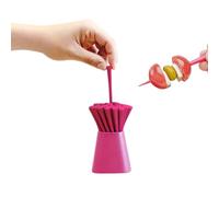 Avilia Set Stuzzicadenti per Aperitivo Fucsia 30 Bacchette in Plastica Ideali per Decorare i Tuoi Piatti per Feste, Compleanni o Aperitivi con Comoda Custodia - Resistenti e Lavabili in Lavastoviglie