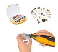 Avilia Set Valigetta con Accessori di Levigatura e Lucidatura per Mini Smerigliatrice - 250 Utensili Multifunzione, Ideali per Professionisti e Hobbisti