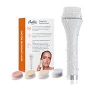 Avilia - Spazzola Pulizia Viso Ultrasonica 4 in 1 per Tutti i Tipi di Pelle con Testine Lavabili per Rimozione Efficace di Impurità e Tracce di Trucco, Esfoliazione, Massaggio e Uso sotto la Doccia