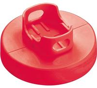 Avilia Stampo in Plastica Rotondo per Hamburger di Carne o Verdure, 18.5x12x4.8cm, Rosso