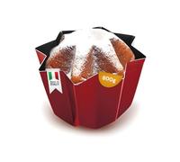 Avilia Stampo per Pandoro Antiaderente in Alluminio Rosso 22cm - Ideale per Cucinare Dolci Natalizi - Resistente e Durevole nel Tempo Garantisce una Distribuzione Unifome del Calore - 800gr