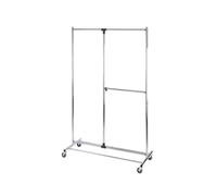 Avilia Stender Appendiabiti Regolabile - Stender per Camera da Letto e Cabina Armadio, in Metallo, 116x188x49cm, Cromato