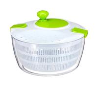 Avilia - Strizza e Asciuga Insalata con Manovella e Ciotola Trasparente da 4 Litri - Scola Verdure Manuale con Cestello Removibile, Sistema di Asciugatura Rapido e Coperchio con Chiusura di Sicurezza