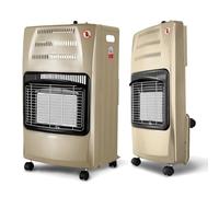 Avilia - Stufa a Gas Richiudibile 4200W con 3 Livelli di Riscaldamento, Accensione Piezoelettrica e Vano Porta-Bombola da 15Kg, Compatta e Facile da Riporre Beige
