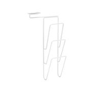 Avilia Supporto Pensile Multifunzione con 3 Ganci - per Coperchi, Piatti e Taglieri, Metallo, 39x20.5x10cm, Bianco