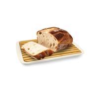 Avilia Tagliere per Pane in Bambù 36x24x2cm con Comodo Portabriciole - Ideale per Mantenere in Ordine la tua Cucina - Realizzato con Materiali Resistenti è Antibatterico e Lavabile in Lavastoviglie