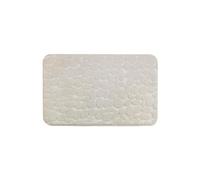 Avilia Tappetino Antiscivolo da Bagno con Imbottitura in Schiuma Memory - Confortevole e Sicuro, Design Ghiaia, in Poliestere, Beige, 50x80 cm