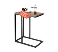 Avilia - Tavolino Laterale 40×26×58 cm in MDF e Ferro, Coffee Table Divano e Salotto, Design Moderno, Piano d'Appoggio Stabile per Soggiorno Camera Ingresso, Facile da Montare